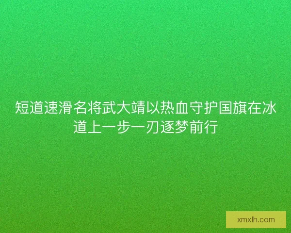 短道速滑名将武大靖以热血守护国旗在冰道上一步一刃逐梦前行